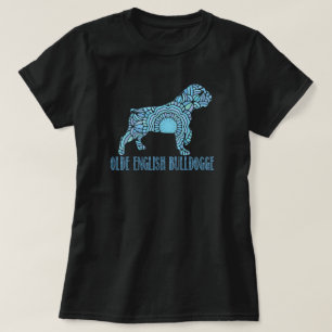 Camiseta Mandala Olde English Bulldogge T-Shirge