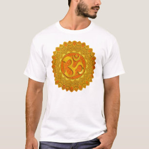 Camiseta MANDALA OM - anaranjado