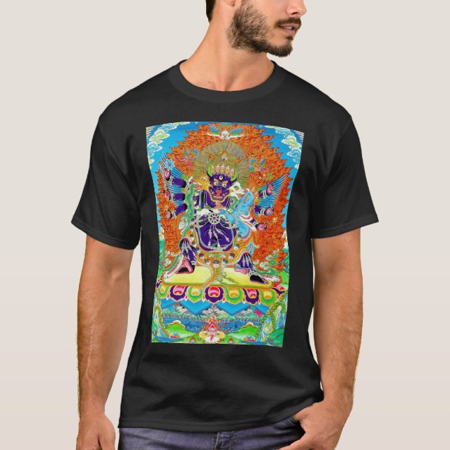Camiseta Mandala oriental de Guay Yamantaka arte vivo de di (Anverso)