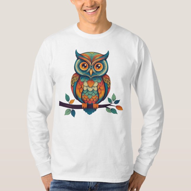 Camiseta Mandala Owl (Anverso)