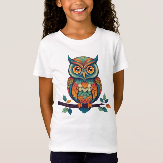 Camiseta Mandala Owl (Anverso)