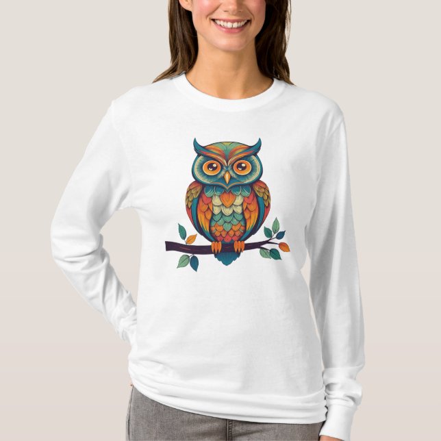 Camiseta Mandala Owl (Anverso)