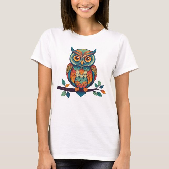 Camiseta Mandala Owl (Anverso)