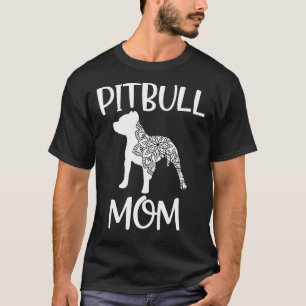 Camiseta Mandala Pitbull Mamá Madres Bulldog de foso prepar