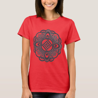 Camiseta Mandala roja