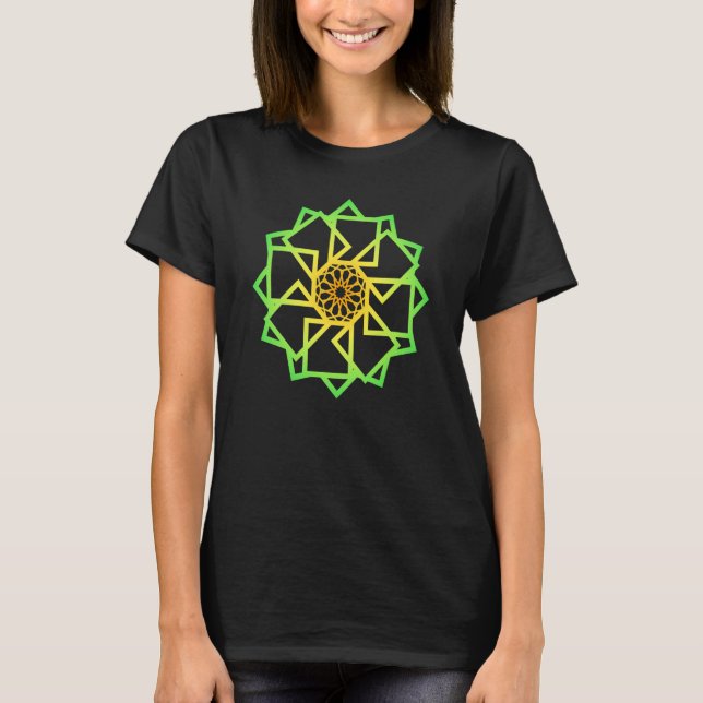 Camiseta Mandala Sacred Geometry Spiritual Graphic (Anverso)