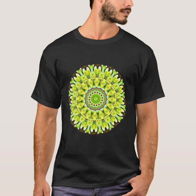 Camiseta Mandala Sagrada Geometría Prana Yoga Mantra Om (Anverso)