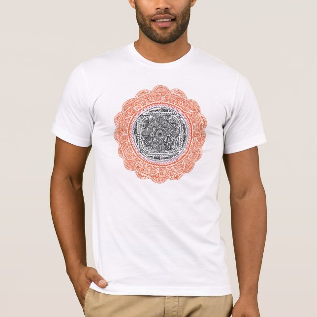 Camiseta Mandala solar (Anverso)