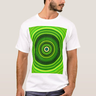 Camiseta Mandala verde geométrica-25436