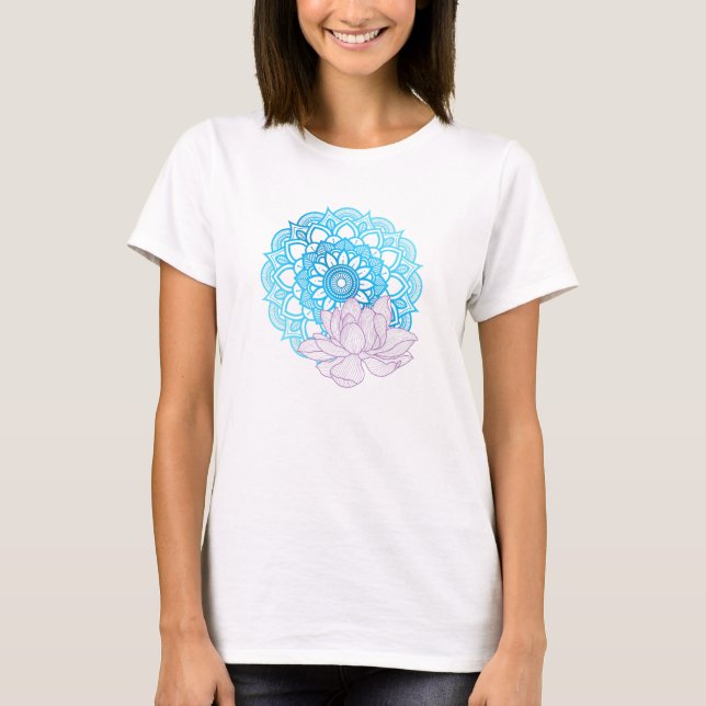 Camiseta Mandala y Lotus (Anverso)