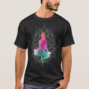 Camiseta Mandalas de Flor de Loto de Estado de Ánimo Elegan