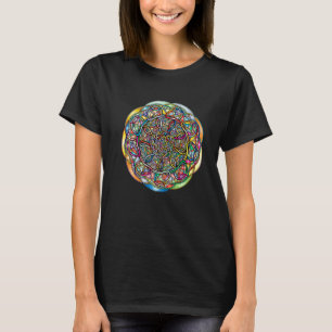 Camiseta Mandalas Geometría Sagrada Prana Yoga Mantra Om Bu