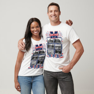 Camiseta Mandan America 250 Escuela Secundaria