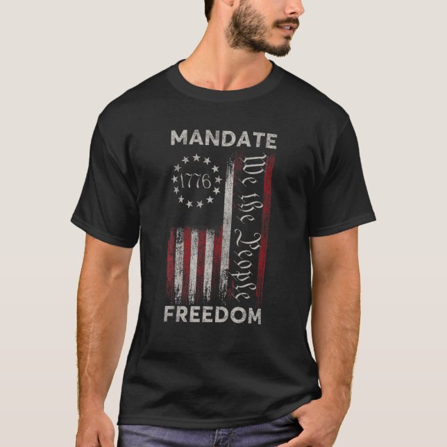 Camiseta Mandar Libertad Médica Libertad No Cumpliré (Anverso)