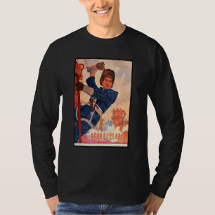 Camiseta Mandarin Cute Ch, trabajador de servicios públicos