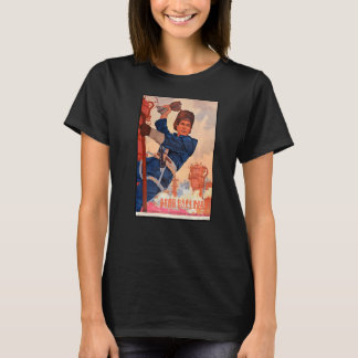 Camiseta Mandarin Cute Ch, trabajador de servicios públicos