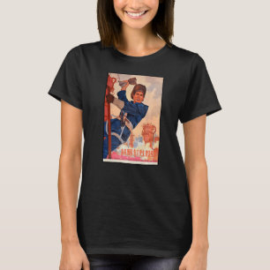 Camiseta Mandarin Cute Ch, trabajador de servicios públicos