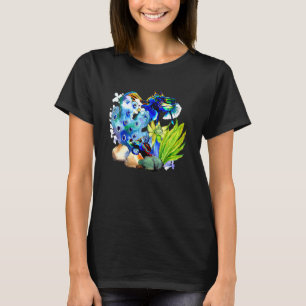 Camiseta Mandarin Goby Coral Saltwater Fish Tank Aquarium L