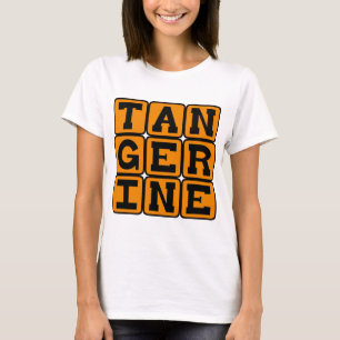 Camiseta Mandarina, Fruta y Color