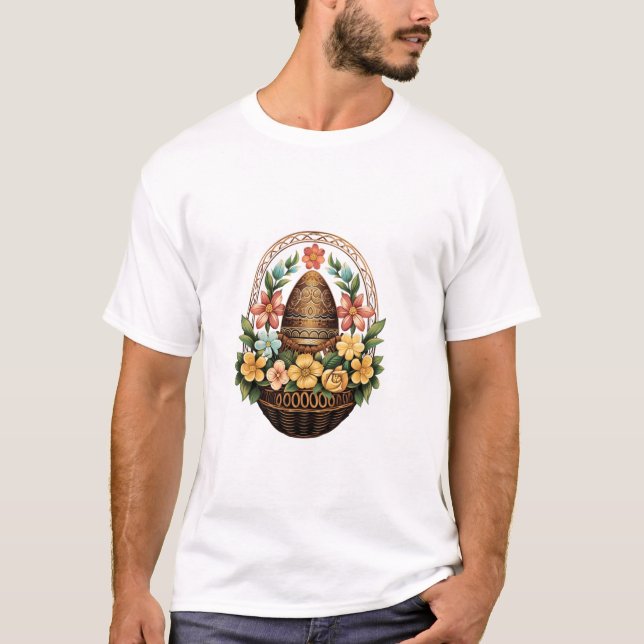 Camiseta Mandato de la cesta de huevos de pascua (Anverso)