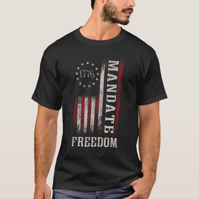 Camiseta Mandato Libertad La libertad médica no cumplirá No (Anverso)