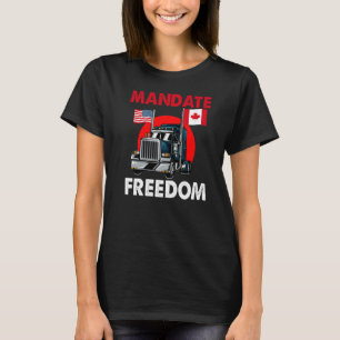 Camiseta Mandato Libertad Ua Canadá Bandera Convoy de Liber
