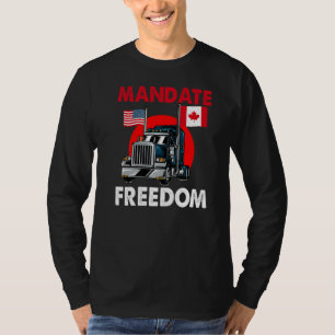 Camiseta Mandato Libertad Ua Canadá Bandera Convoy de Liber