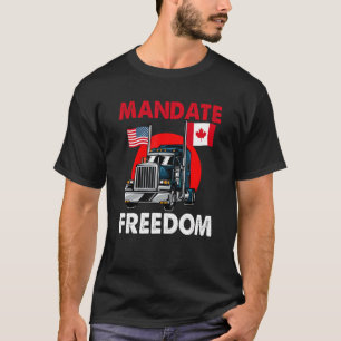 Camiseta Mandato Libertad Ua Canadá Bandera Convoy de Liber