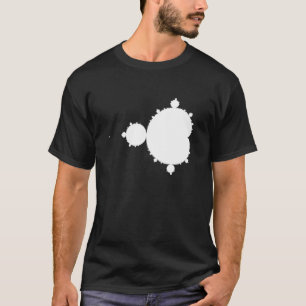 Camiseta Mandelbrot en negro y blanco