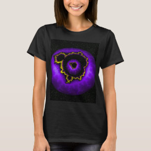 Camiseta Mandelbrot Púrpura En Un Mandelbrot