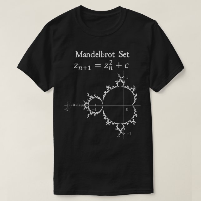 Camiseta Mandelbrot Set Chaos Butterfly Physics Math Teache (Diseño del anverso)