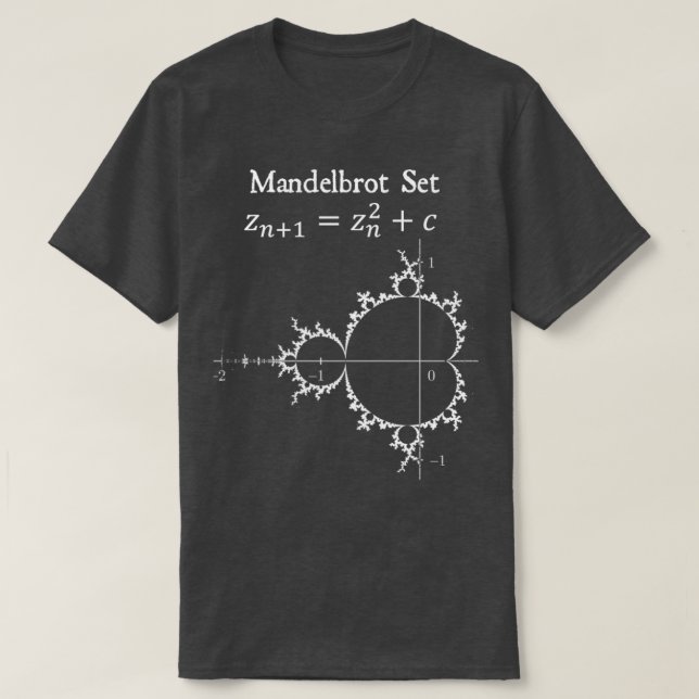 Camiseta Mandelbrot Set Fractal Chaos Teoría Matemática Fís (Diseño del anverso)