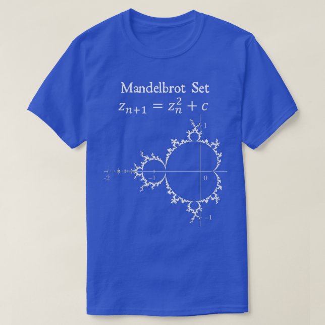 Camiseta Mandelbrot Set Fractal Chaos Theory Math Physics D (Diseño del anverso)