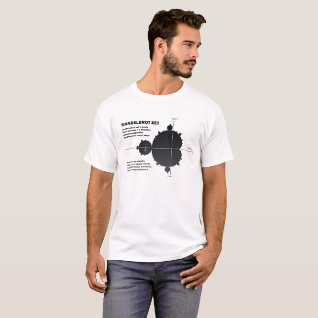 Camiseta Mandelbrot set: fractal: science: mathematics (Anverso completo)