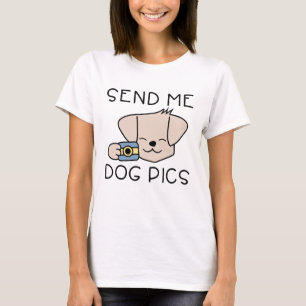 Camiseta Mándenme fotos de perros
