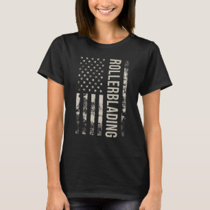 Camiseta Mando de Rollerblando de la bandera estadounidense
