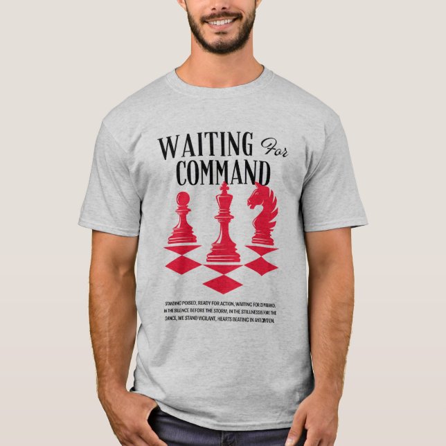 Camiseta "Mando esperado: listo para la acción" (Anverso)