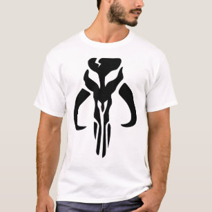 Camiseta Mando Mythosaur Skull White Pegatina