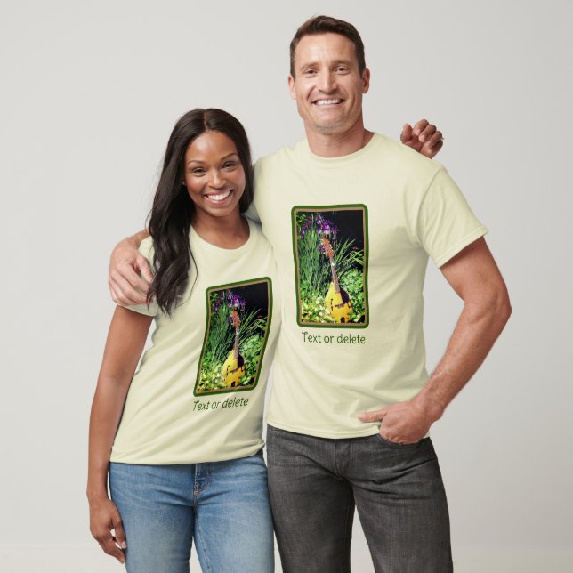 Camiseta Mandolin E Iris Garden Personalizados (Unisexo)
