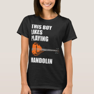 Camiseta Mandolin Lover A Este Niño Le Gusta Mandolin Funny