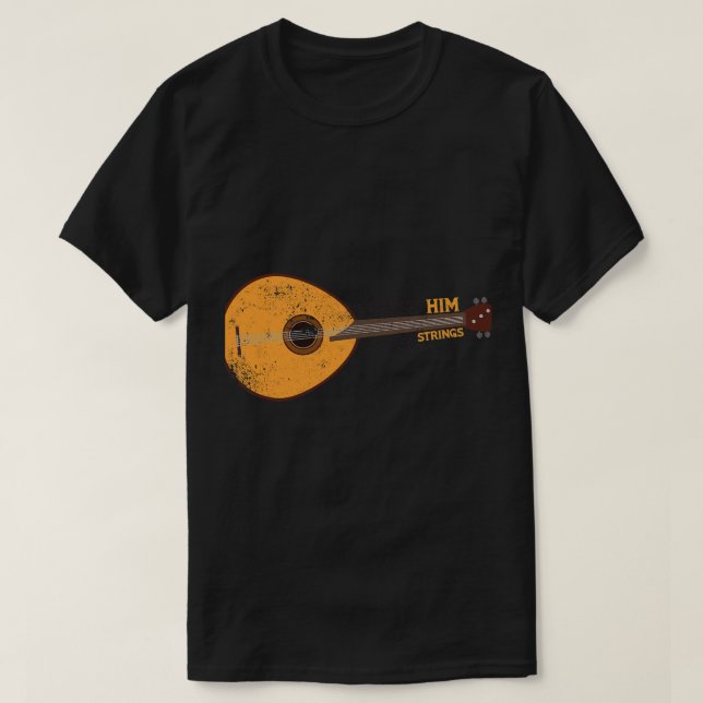 Camiseta Mandolin Lover Lo Elogia Con Las Cadenas PSALM 1 (Diseño del anverso)