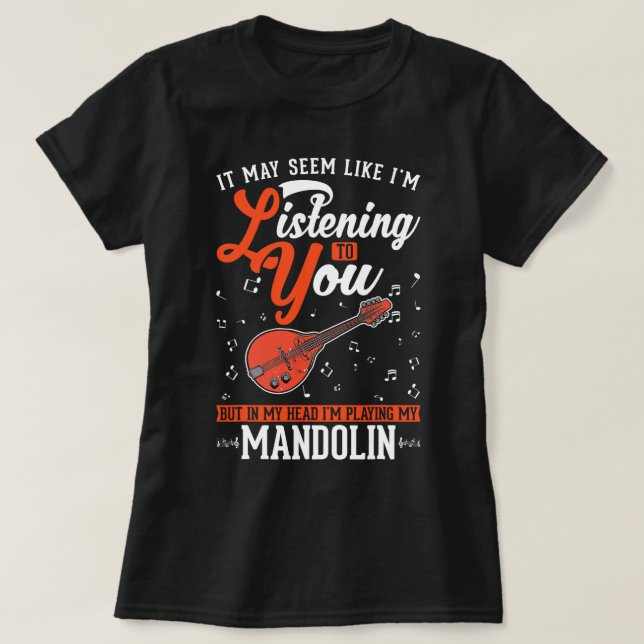 Camiseta Mandolin Lover Mandolinist (Diseño del anverso)