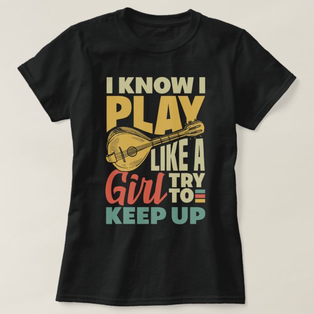 Camiseta Mandolin Lover Mandolinist Mandolinist (Diseño del anverso)