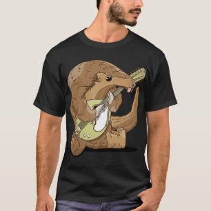 Camiseta Mandolin Lover Pangolin jugando Mandolin