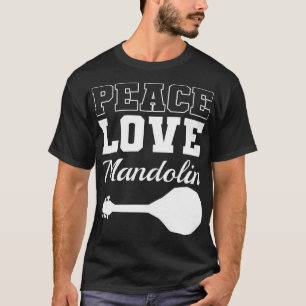 Camiseta Mandolin Lover Peace Love Mandolin Maestro 1