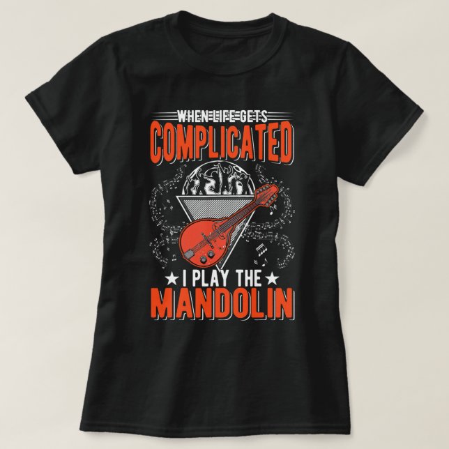 Camiseta Mandolin Lover Player Mandolinist (Diseño del anverso)