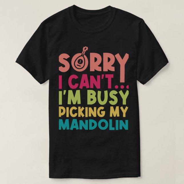 Camiseta Mandolin Lover Recogiendo mi Mandol (Diseño del anverso)