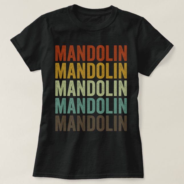 Camiseta Mandolin Lover Retro (Diseño del anverso)