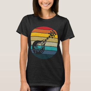 Camiseta Mandolin Lover retro sunset vintage mandolin playe