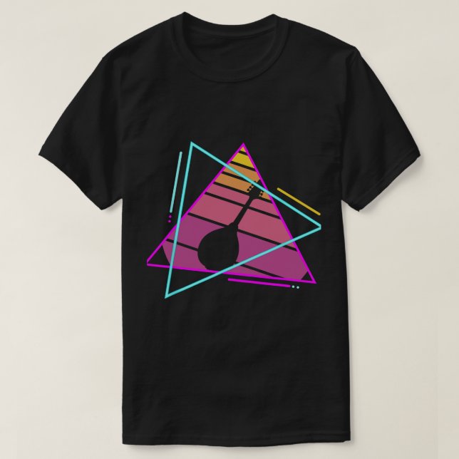 Camiseta Mandolin Lover Retro Vintage Classic Mandolin Play (Diseño del anverso)